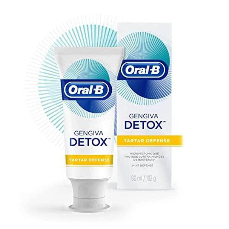 Creme Dental Oral-B Gengiva Detox 102g - Drogaria Poupa Centro