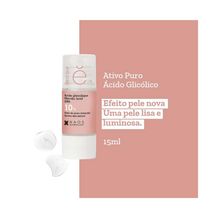 Sérum Ácido Glicólico 10% Ativo Puro 15ml Etat Pur