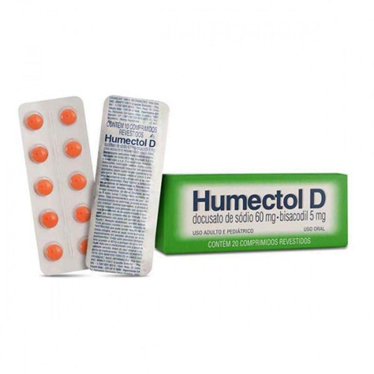 Humectol D 5mg + 60mg, caixa com 20 comprimidos - Drogaria Poupa Centro