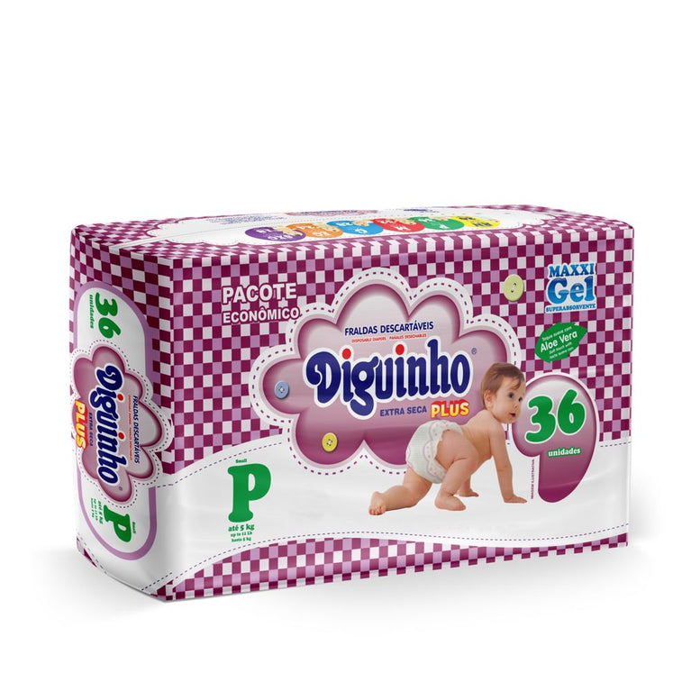 Fralda Diguinho Plus P C/36
