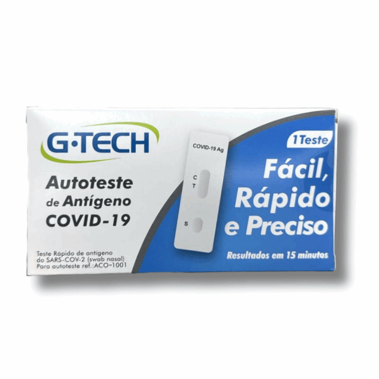 Teste Rápido Sars-Cov-2 G-Tech Autoteste De Antigino Covid-19