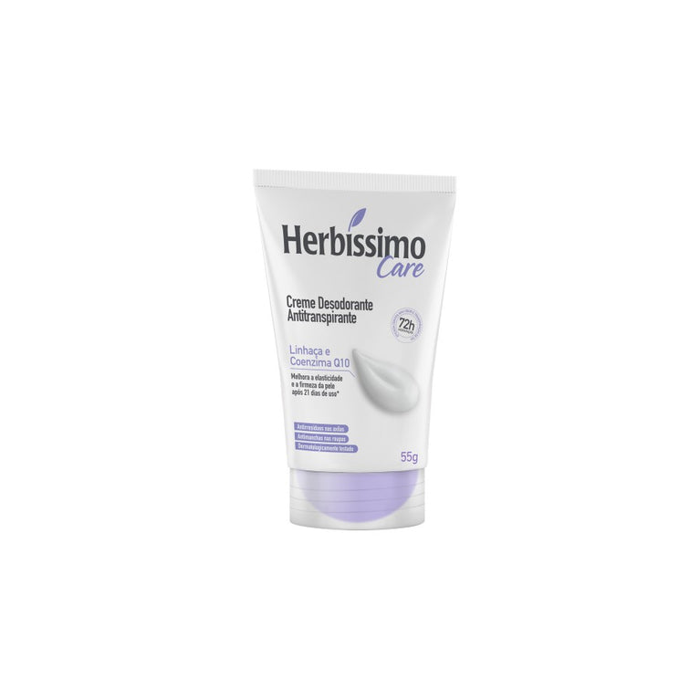 Herbíssimo Linhaça e Coenzima Q10 55g - Desodorante Creme