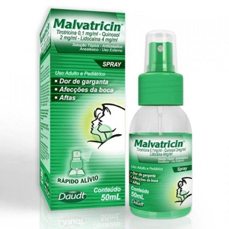 Malvatricin Spray - 50Ml - Drogaria Poupa Centro