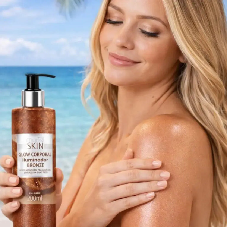 Glow Corporal Iluminador Muriel Skin Bronze 200ml