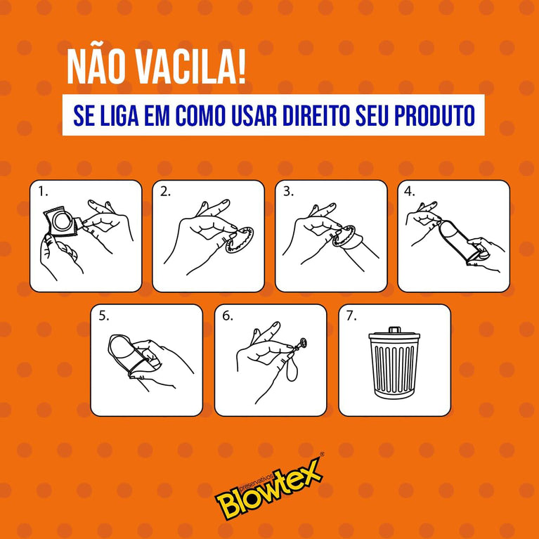 Preservativo Blowtex Elite Com 3 Unidades