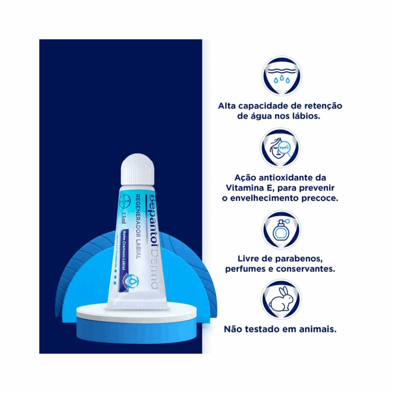 Regenerador Labial Bepantol Derma 7,5ml