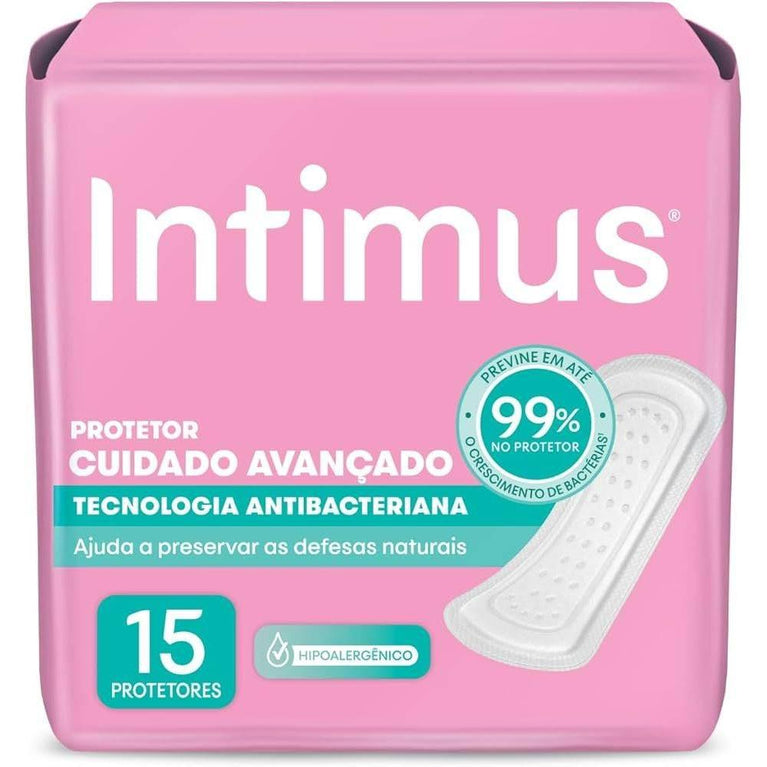 Protetor Diario Intimus Tecnologia Antibacteriana 15 Unidades - Drogaria Poupa Centro
