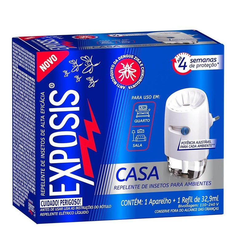 Repelente Exposis Aplicador Elétrico + Refil - EXPOSIS - Drogaria Poupa Centro