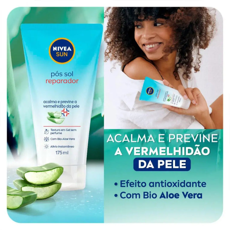 Gel Pós Sol Nivea Sun Reparador 175ml VALIDADE 03/2026