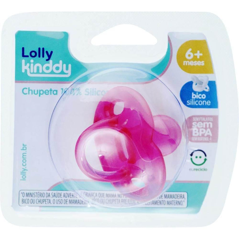 Chupeta Lolly Kinddy Tam 2 Rosa - Drogaria Poupa Centro