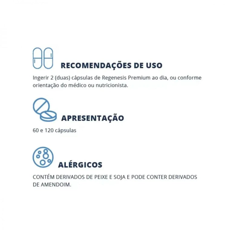 Suplemento Alimentar Regenesis Premium - Pack 120 Cápsulas