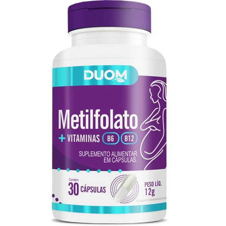 Metilfolato Duom - 30 Comprimidos - Drogaria Poupa Centro