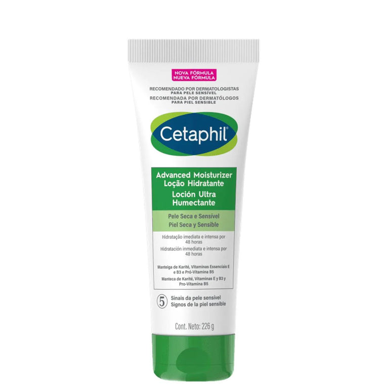 Cetaphil Advanced Moisturizer Loção Hidratante para Pele Seca E Sensível 226g Galderma