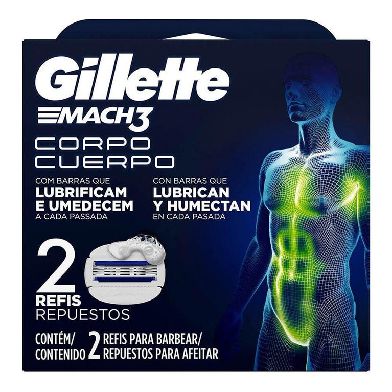 Carga Gillette Mach3 Corpo C/2 - Drogaria Poupa Centro