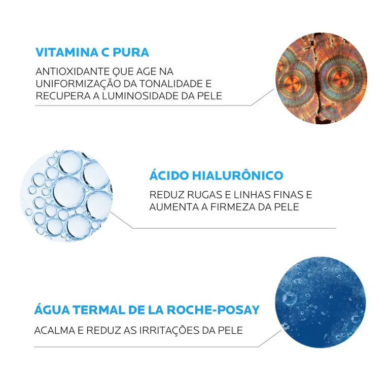 Creme Anti-Idade Olhos Pure Vitamin C Olhos La Roche-Posay 15ml
