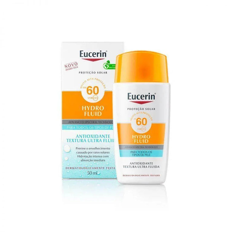 Eucerin Protetor Solar Hydra Fluid FP60 50ML - Drogaria Poupa Centro