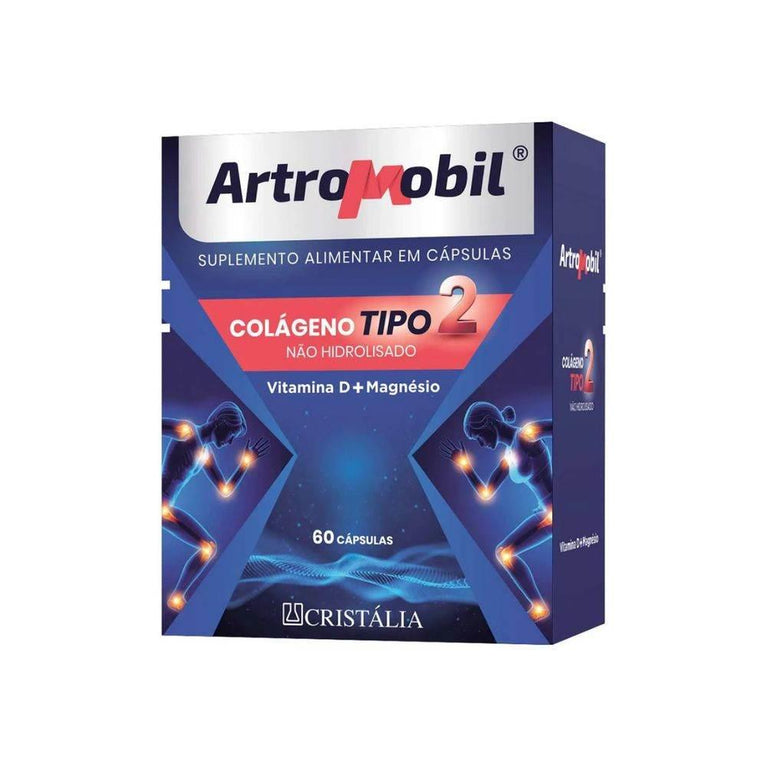 Artromobil Colágeno Não Hidrolisado Tipo II 60 Cápsulas - Drogaria Poupa Centro