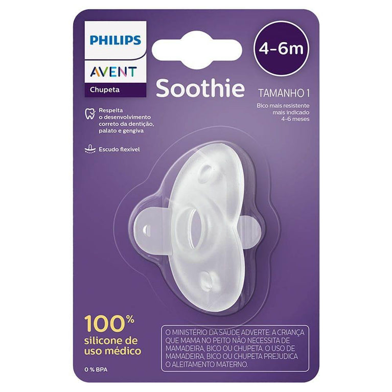 Chupeta Avent Soothie 4-6 Meses Neutra - Drogaria Poupa Centro