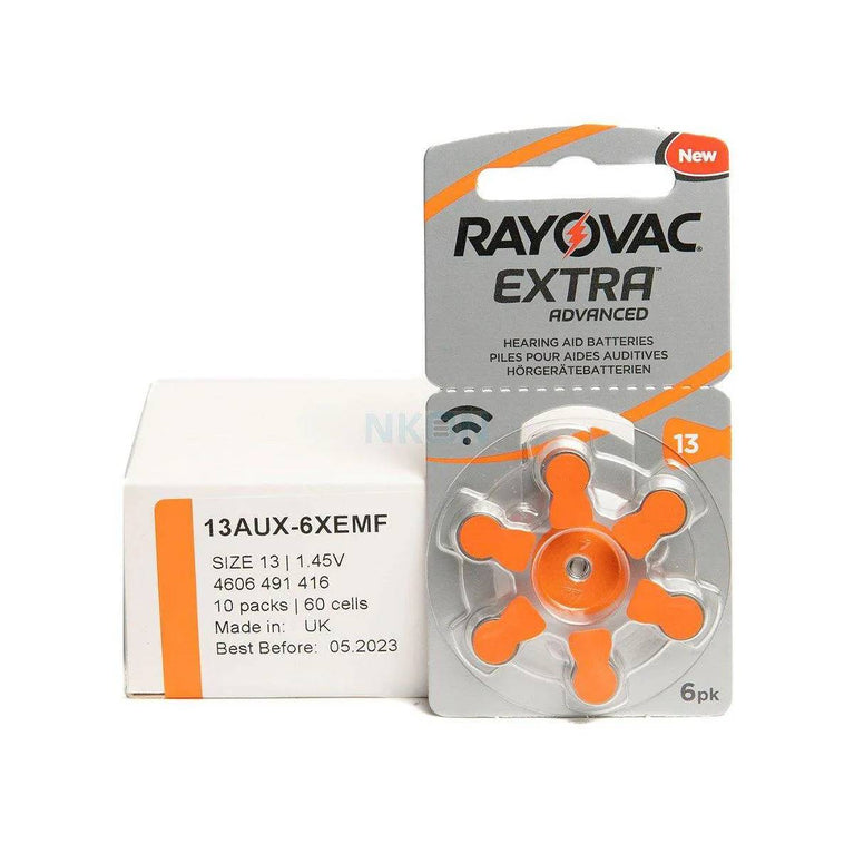 Bateria Aparelho Auditivo C/6 13 Rayovac Extra Advanced