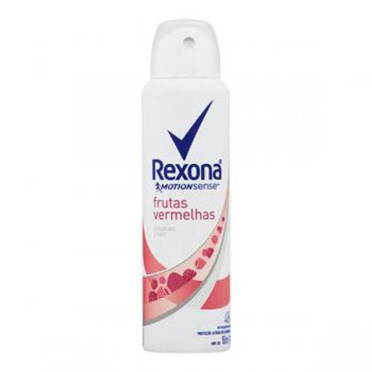 Desodorante Rexona Antitranspirante Aerosol Frutas Vermelhas 150ml - Drogaria Poupa Centro