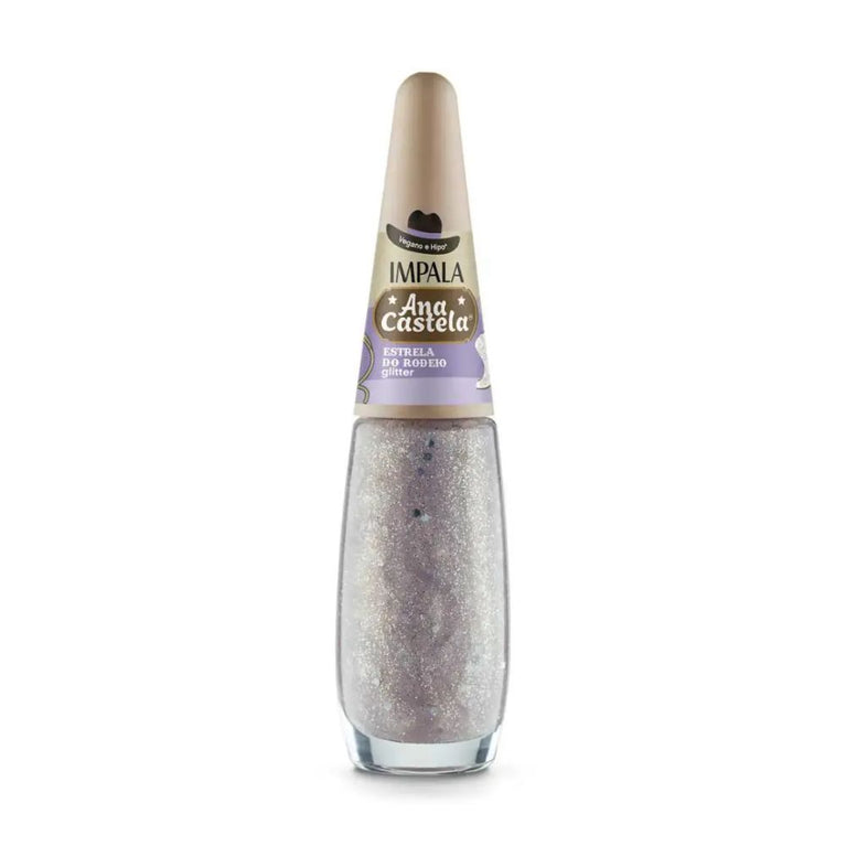 Esmalte Glitter Impala Ana Castela Hipoalergênico 7,5ml - Estrela do Rodeio