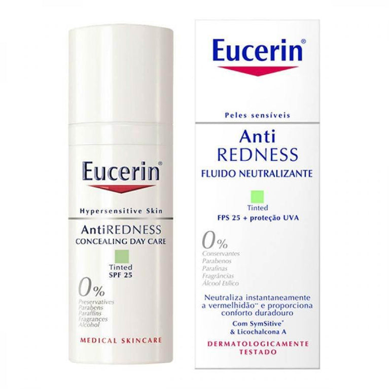 Eucerin Anti Redness Fluido Neutralizante 50ml FPS25 - Drogaria Poupa Centro