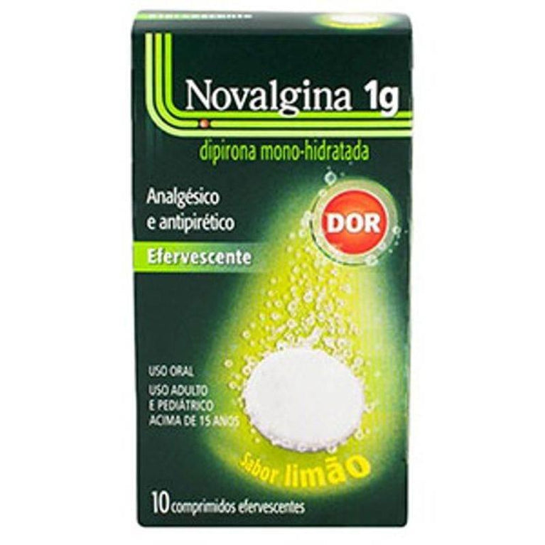 Novalgina 1G 10 Comprimidos Eferverscentes - Drogaria Poupa Centro