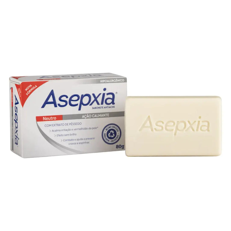 Sabonete Antiacne em Barra Asepxia Neutro com 80g