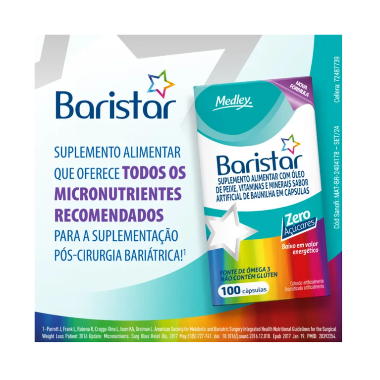 Baristar Suplemento Alimentar 100 cápsulas Medley