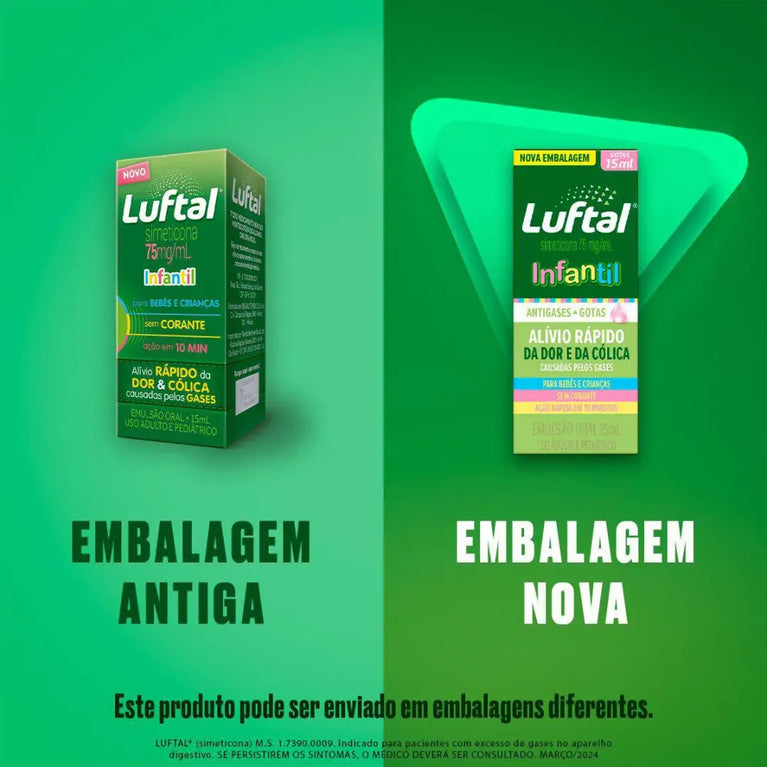 Luftal 75Mg/Ml Infantil em Gotas - 15Ml