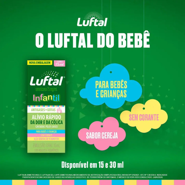 Luftal 75Mg/Ml Infantil em Gotas - 15Ml