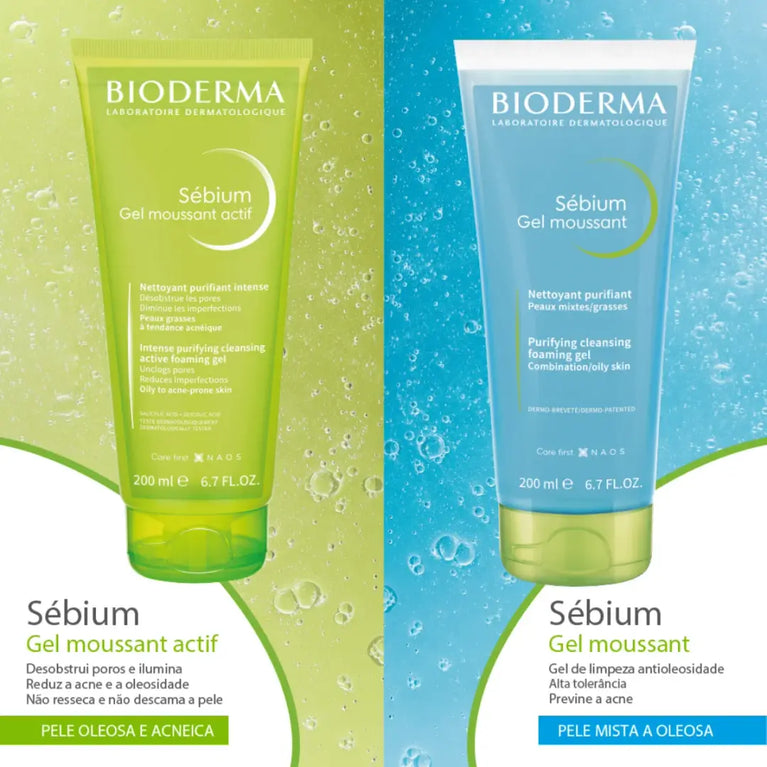 Gel de Limpeza Bioderma Sébium Gel Moussant Antioleosidade 204g