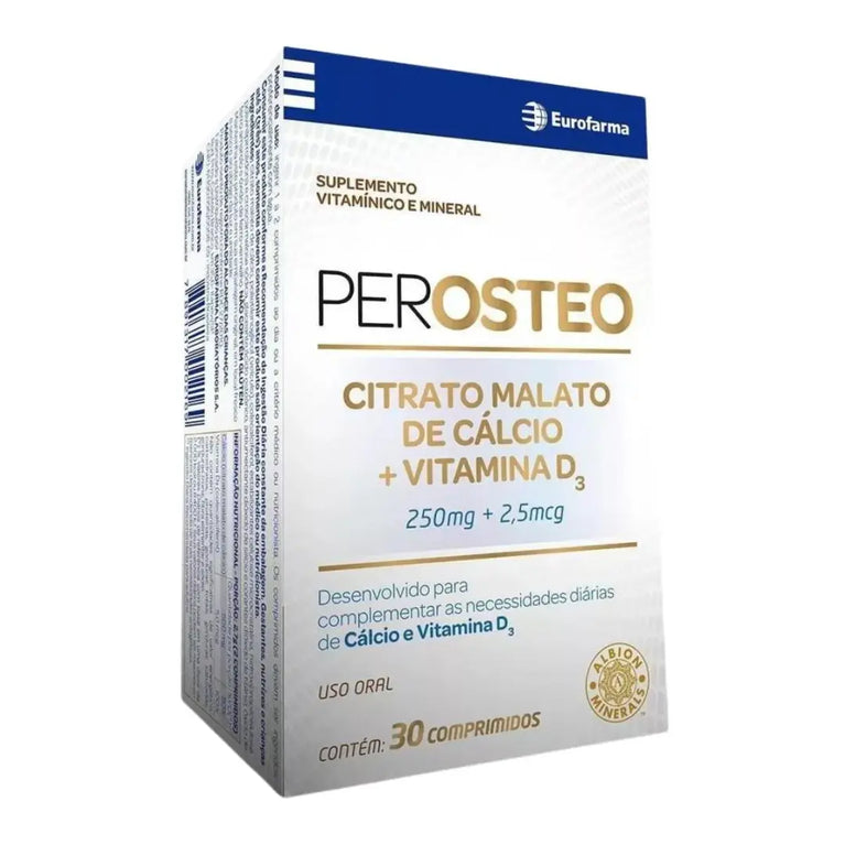 Suplemento Vitamínico Perosteo 250MG +3MCG C30 Comprimidos