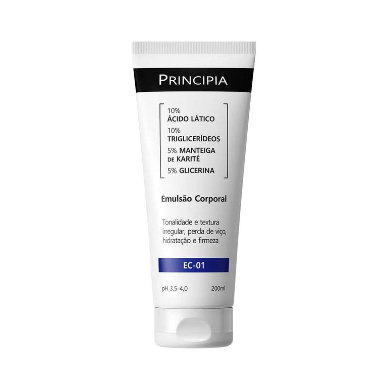 Principia Emulsão Corporal 10% Ácido Lático Ec-01 com 200ml