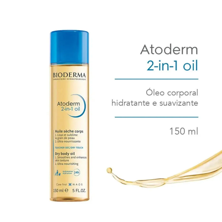 Bioderma Atoderm 2 em 1 Oil Hidratante Óleo Corporal 150ml