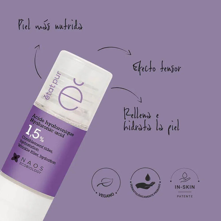 Etat Pur Hyaluronic Acid 15Ml Sérum Facial Anti-idade - Drogaria Poupa Centro