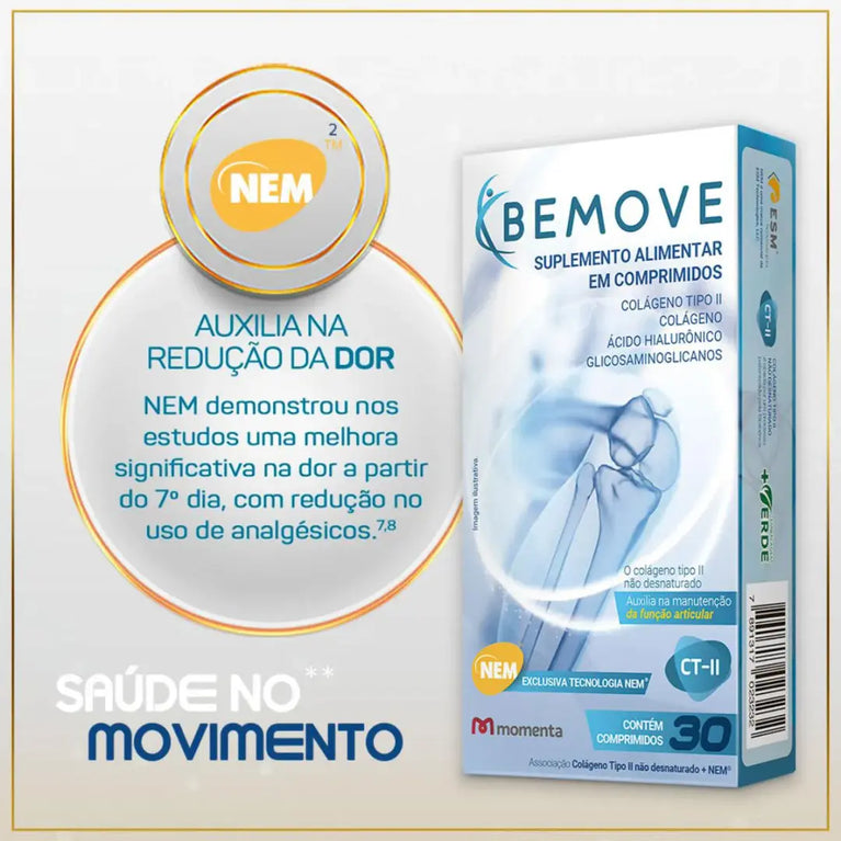 Suplemento Alimentar Bemove com 30 Comprimidos