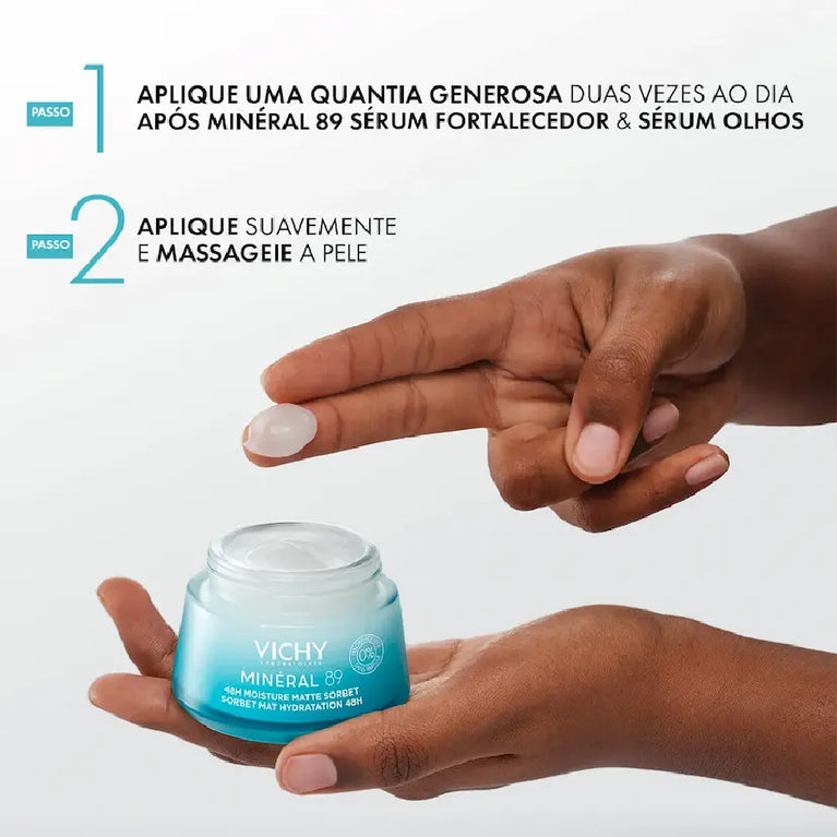 Gel Hidratante Facial Vichy Minéral 89 Sobert Matte 48h 50ml