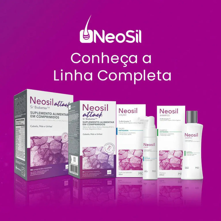 Polivitaminico Neosil Attack Para Cabelos, Unhas E Pele 30 Comprimidos