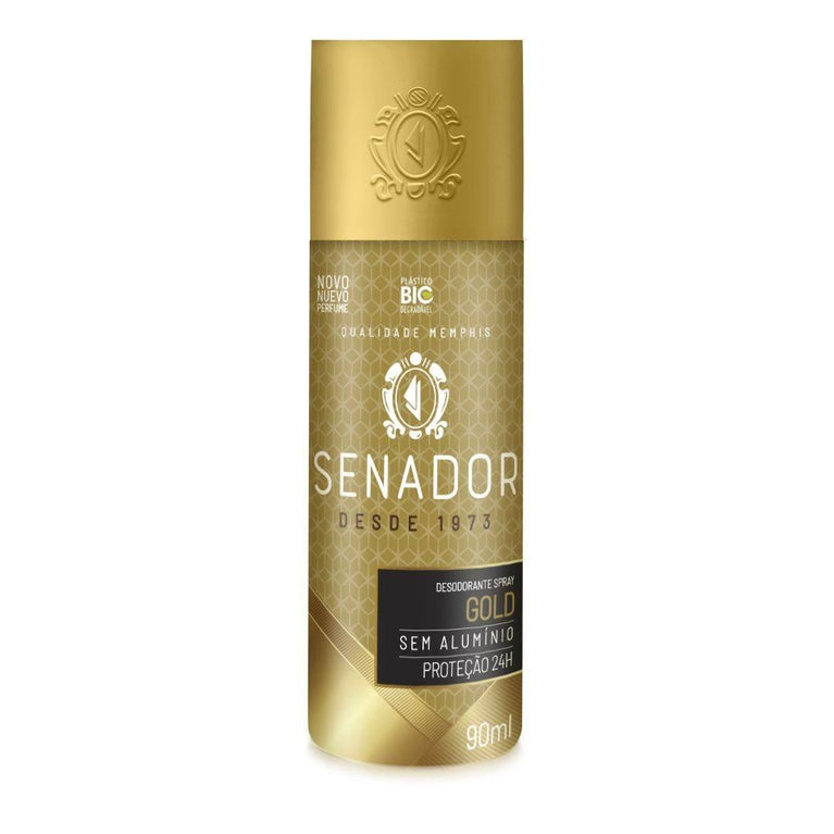 DESODORANTE SENADOR GOLD SPRAY 90ML - Drogaria Poupa Centro