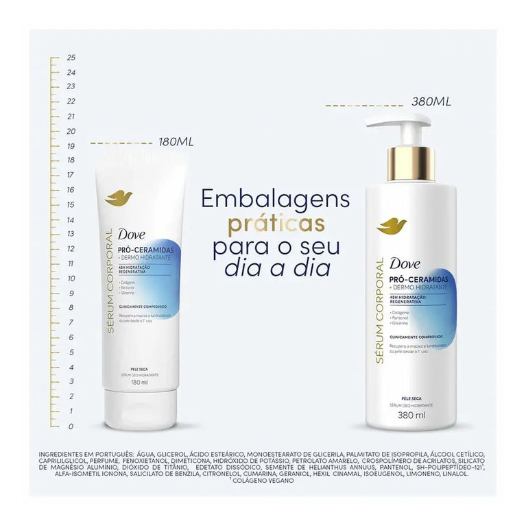 Sérum Corporal Dove Pró-Ceramidas + Dermo Hidratante 380ml