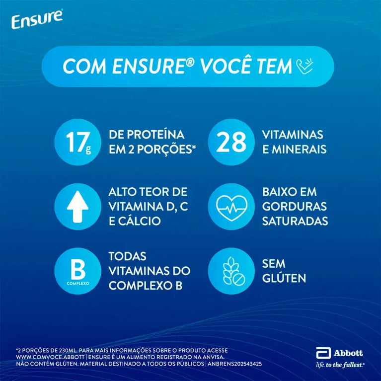 Leite Ensure Chocolate 400g