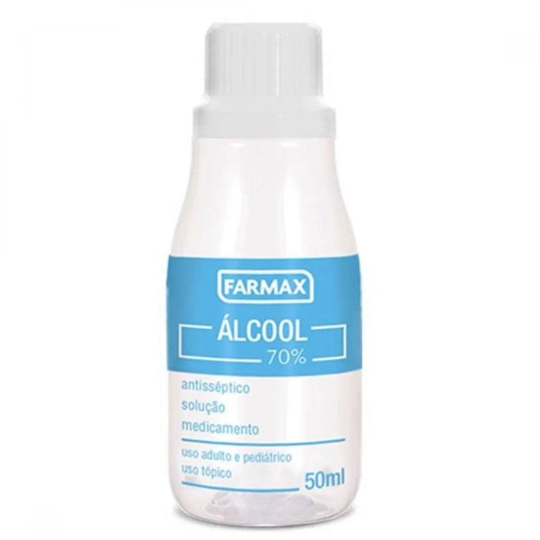 Álcool 70% Farmax 50ml - Drogaria Poupa Centro