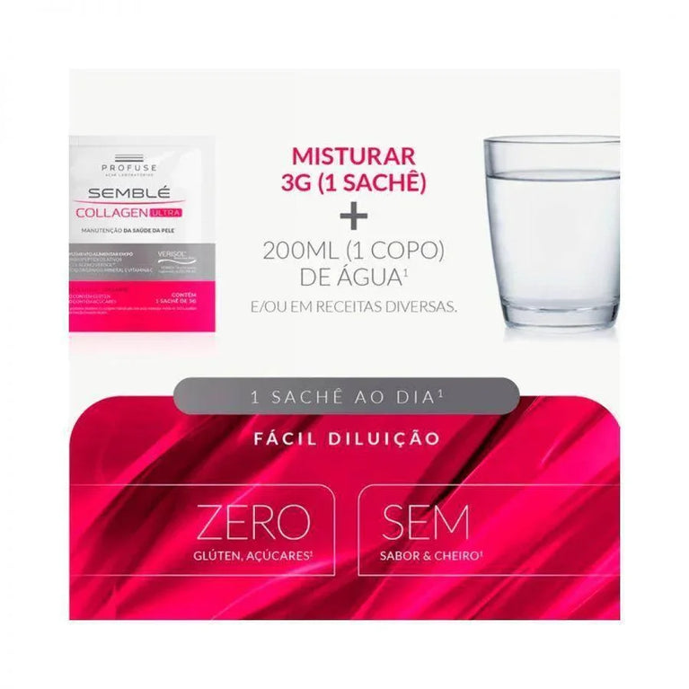 Semble Collagen Ultra 30 saches - Drogaria Poupa Centro