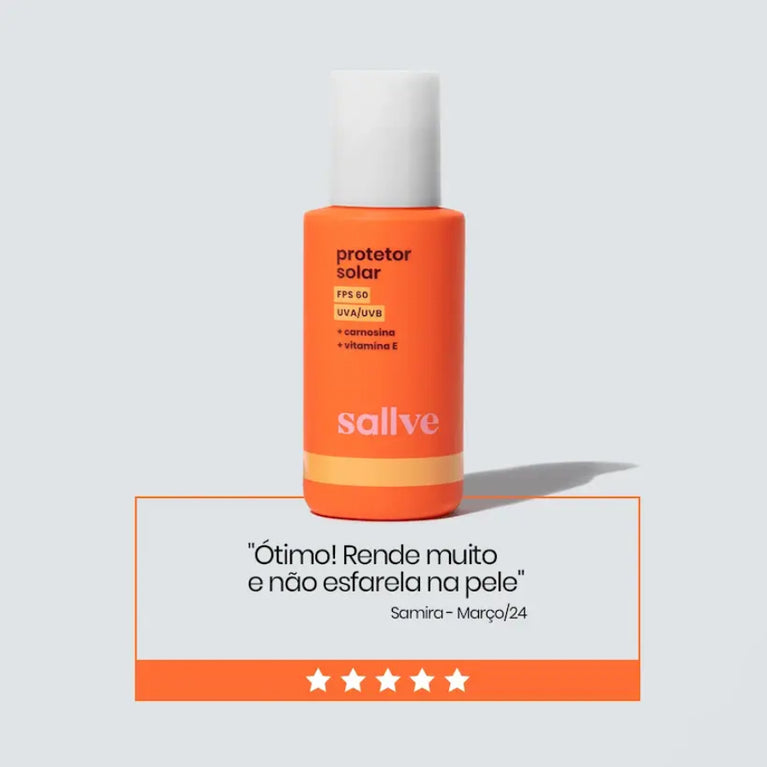 Protetor Solar Facial FPS 60 Sallve 40g