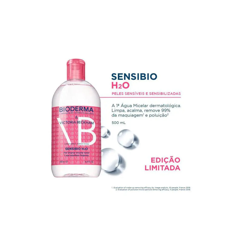 Água Micelar Bioderma Sensibio H2O Victoria Beckham 500ml