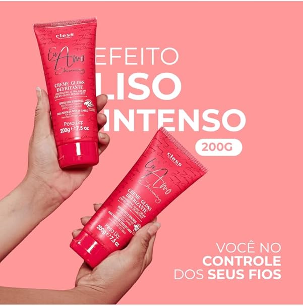 Creme Gloss Defrizante Eu Amo Charming com 200g