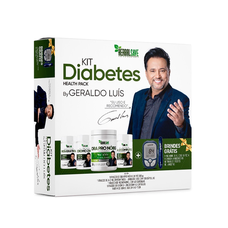 Kit Diabetes By Geraldo Luis Ora Pro Nobis+Resveratrol+A-Z+C