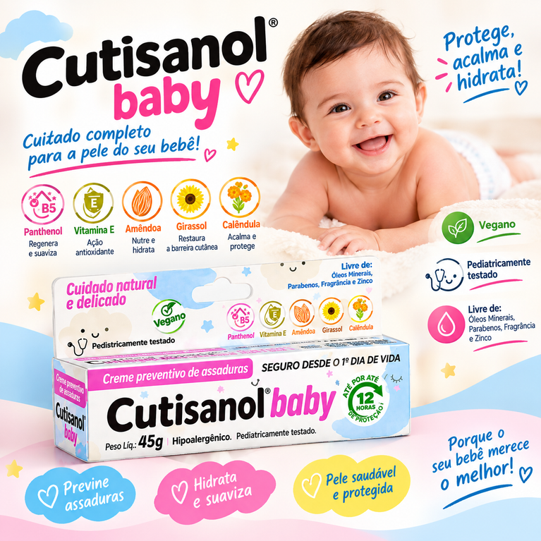 Creme para Assaduras Cutisanol Baby 45g