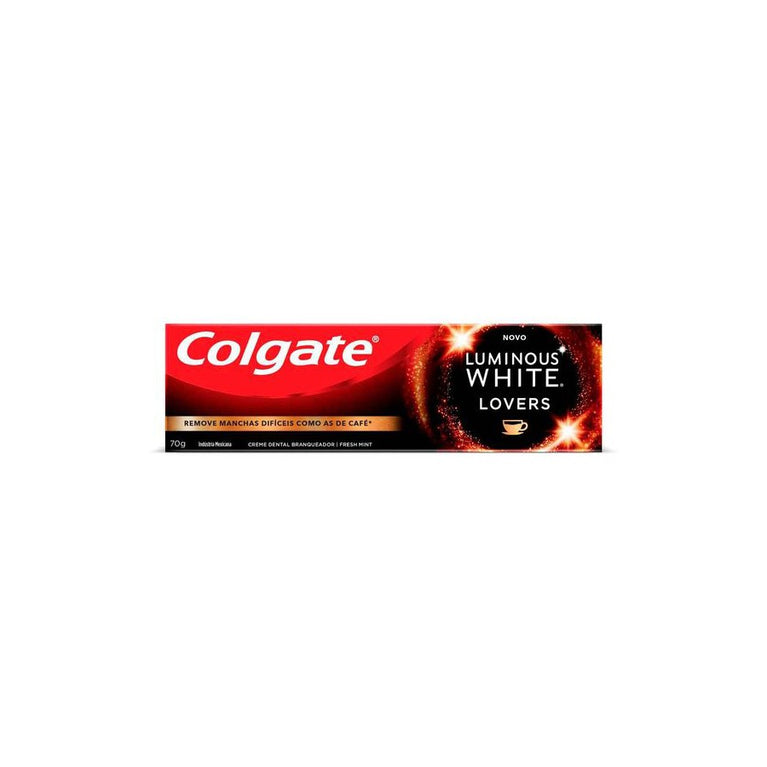 Colgate Luminous White Lovers Café 70g Branqueamento Dental